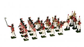 Image of The Band of the Coldstream Regiment of Foot Guards, 1808-1815--20 painted metal figures in two boxes--ONE IN STOCK.