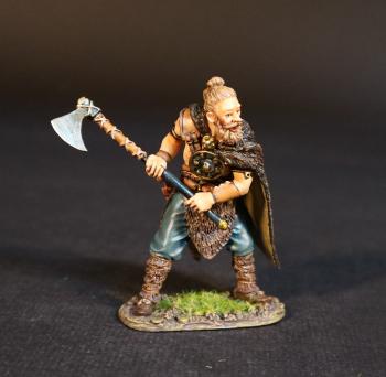 Image of Germanic Warrior, Germanic Warriors, Armies and Enemies of Ancient Rome--single figure with two-handed axe Image of Germanic Warrior, Germanic Warriors, Armies and Enemies of Ancient Rome--single figure with two-handed axe