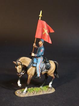 Union Standard Bearer, The Union Artillery, The Army of the Potomac, The Battle of Brandy Station, June 9th, 1863, ACW, 1861-1865--single mounted figure with flag Union Standard Bearer, The Union Artillery, The Army of the Potomac, The Battle of Brandy Station, June 9th, 1863, ACW, 1861-1865--single mounted figure with flag #51092