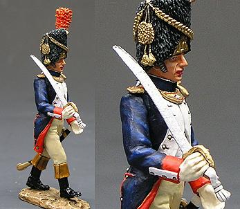Image of French Imperial Guard Officer with Sword Marching--RETIRED -- LAST ONE!