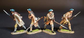 Four Lowland Infantrymen Retreating, (2 gun in left); 2 gun in right), The Jacobite Army, The Battle of Culloden, 16th April 1745, The Jacobite Rebellion, 1745--four figures Four Lowland Infantrymen Retreating, (2 gun in left); 2 gun in right), The Jacobite Army, The Battle of Culloden, 16th April 1745, The Jacobite Rebellion, 1745--four figures #51216