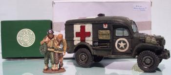 US DODGE WC54 Ambulance & Two GI's  (Retired) - ONE AVAILABLE! US DODGE WC54 Ambulance & Two GI's  (Retired) - ONE AVAILABLE! #51257