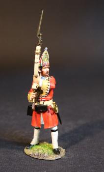 Grenadier at Ready, Dejean's Regiment of Foot, Cumberland's Army, The Battle of Culloden, 16th April 1745, The Jacobite Rebellion, 1745--single figure Grenadier at Ready, Dejean's Regiment of Foot, Cumberland's Army, The Battle of Culloden, 16th April 1745, The Jacobite Rebellion, 1745--single figure #51275