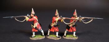 Three Grenadiers Firing, Dejean's Regiment of Foot, Cumberland's Army, The Battle of Culloden, 16th April 1745, The Jacobite Rebellion, 1745--three figures Three Grenadiers Firing, Dejean's Regiment of Foot, Cumberland's Army, The Battle of Culloden, 16th April 1745, The Jacobite Rebellion, 1745--three figures #51278