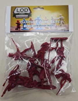 Last of the Mohicans British Troops--eight resin figures in eight poses (RED)--SEVEN IN STOCK. Last of the Mohicans British Troops--eight resin figures in eight poses (RED)--SEVEN IN STOCK. #51334