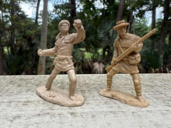 Davy Crockett and Georgie Russell--two resin figures--AWAITING RESTOCK. Davy Crockett and Georgie Russell--two resin figures--AWAITING RESTOCK. #51338