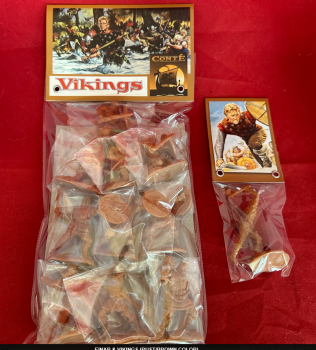 Image of Dark Age Vikings--10 fighting and shield wall poses Plus Einar (Brown/Rust Color) Image of Dark Age Vikings--10 fighting and shield wall poses Plus Einar (Brown/Rust Color)