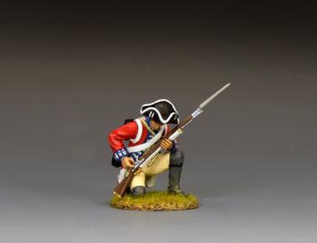 Image of "Priming The Musket," 4th (King Own) Regiment of Foot--single kneeling infantryman figure Image of "Priming The Musket," 4th (King Own) Regiment of Foot--single kneeling infantryman figure