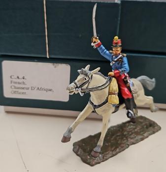Officer, Chasseur D'Afrique--single mounted figure with sword raised high--RETIRED--LAST ONE!! Officer, Chasseur D'Afrique--single mounted figure with sword raised high--RETIRED--LAST ONE!! #51378