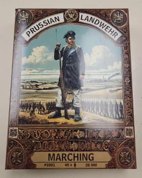 28mm Prussian Landwehr (Marching)--forty 28mm plastic figures 28mm Prussian Landwehr (Marching)--forty 28mm plastic figures #51434