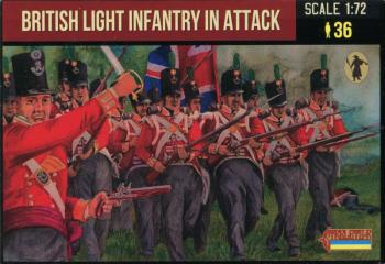 British Light Infantry in Attack, Napoleonic Wars--36 figures in 12 poses British Light Infantry in Attack, Napoleonic Wars--36 figures in 12 poses #51437