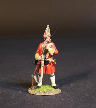 Grenadier Loading (standing ramming), Dejean's Regiment of Foot, Cumberland's Army, The Battle of Culloden, 16th April 1745, The Jacobite Rebellion, 1745--single figure Grenadier Loading (standing ramming), Dejean's Regiment of Foot, Cumberland's Army, The Battle of Culloden, 16th April 1745, The Jacobite Rebellion, 1745--single figure #51510