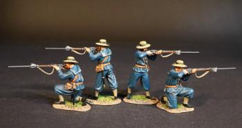 Four Sailors (2 standing firing; 2 kneeling firing), British Naval Brigade, H. M. S. Shah, The Eshowe Relief Column, The Battle of Gingindhlovu, 2nd April 1879, The Anglo Zulu War--four figures Four Sailors (2 standing firing; 2 kneeling firing), British Naval Brigade, H. M. S. Shah, The Eshowe Relief Column, The Battle of Gingindhlovu, 2nd April 1879, The Anglo Zulu War--four figures #51520
