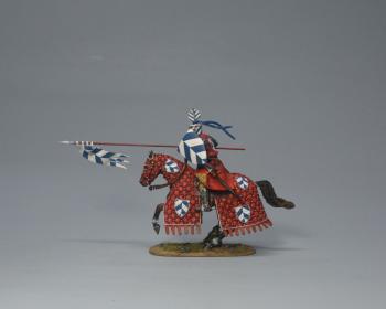 Livonian Knight (Red), The Battle of Legnica, 1241--single mounted figure charging with lance Livonian Knight (Red), The Battle of Legnica, 1241--single mounted figure charging with lance #51529