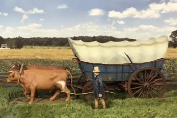 18th-19th Century Freight Wagon with Two Oxen & Teamster--two oxen on single base, single figure, wagon, cover, five accessories 18th-19th Century Freight Wagon with Two Oxen & Teamster--two oxen on single base, single figure, wagon, cover, five accessories #51533