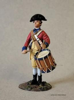 Continental Line Drummer, 1779-83--single standing figure with drum Continental Line Drummer, 1779-83--single standing figure with drum #51534