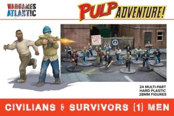 Civilians & Survivors (1):  Men--24 multi-part hard plastic figures Civilians & Survivors (1):  Men--24 multi-part hard plastic figures #51556