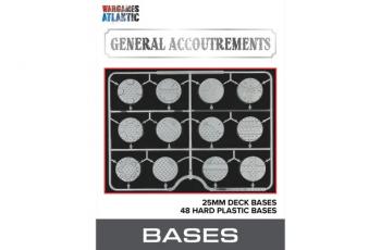 25mm Deck Bases--48 textured hard plastic 25mm deck bases with a 3mm height 25mm Deck Bases--48 textured hard plastic 25mm deck bases with a 3mm height #51566