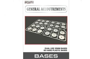 25mm Dual Use Bases--60 hard plastic bases (round) 25mm Dual Use Bases--60 hard plastic bases (round) #51569