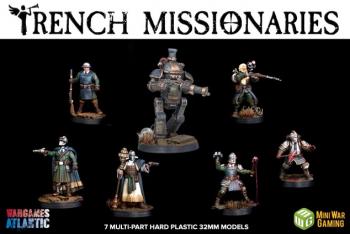 Trench Missionaries--seven multi-part hard plastic 32mm figures Trench Missionaries--seven multi-part hard plastic 32mm figures #51572