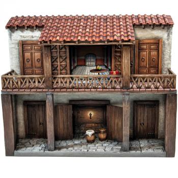 Gladiator School Owner's Villa with Accessories, Modular Gladiator School--300mm Wide x 112mm Deep x 245mm Tall Gladiator School Owner's Villa with Accessories, Modular Gladiator School--300mm Wide x 112mm Deep x 245mm Tall #51610