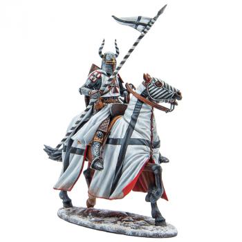 Mounted Teutonic Knight with Spear, Battle of Lake Peipus--single mounted figure Mounted Teutonic Knight with Spear, Battle of Lake Peipus--single mounted figure #51628