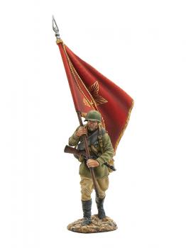 Russian Advancing with Flag, The Battle of Kursk, 1943--single figure with flag Russian Advancing with Flag, The Battle of Kursk, 1943--single figure with flag #51630