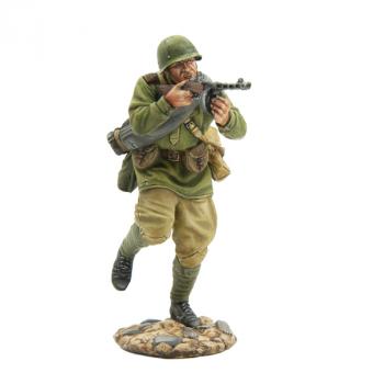 Russian Firing PPSH 41 on the Move, The Battle of Kursk, 1943--single figure Russian Firing PPSH 41 on the Move, The Battle of Kursk, 1943--single figure #51634