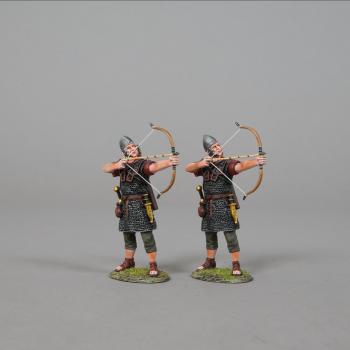 Two Standing Roman Auxiliary Archers Firing Ahead--two figures--TWO IN STOCK. Two Standing Roman Auxiliary Archers Firing Ahead--two figures--TWO IN STOCK. #51639