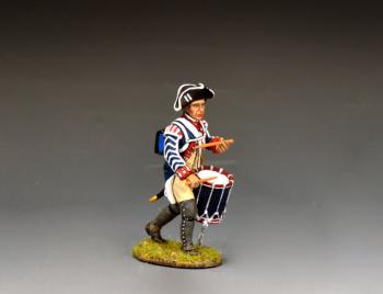 British 4th Regiment of Foot Drummer--single marching AWI-era figure British 4th Regiment of Foot Drummer--single marching AWI-era figure #51657