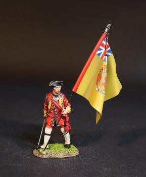 Standard Bearer, Dejean's Regiment of Foot, Cumberland's Army, The Battle of Culloden, 16th April 1745, The Jacobite Rebellion, 1745--single figure with drawn sword and regimental flag Standard Bearer, Dejean's Regiment of Foot, Cumberland's Army, The Battle of Culloden, 16th April 1745, The Jacobite Rebellion, 1745--single figure with drawn sword and regimental flag #51696