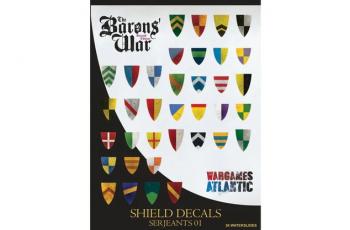 Barons' War Shield Decals (03):  Serjeants 01--36 shield decals Barons' War Shield Decals (03):  Serjeants 01--36 shield decals #51714