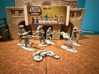 Mexican Militia Set #1--seven resin figures in seven poses--FIVE IN STOCK. Mexican Militia Set #1--seven resin figures in seven poses--FIVE IN STOCK. #51737
