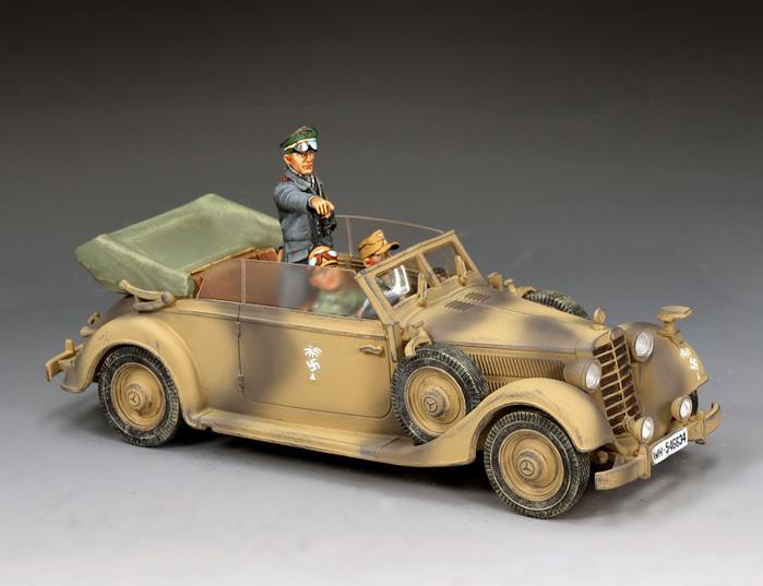 Rommel's Staff Car (Afrika)--car and three figures - AK161 - Metal Toy ...