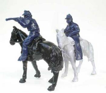 Mounted Union Cavalry--two mounted plastic figures in two poses -- AWAITING RESTOCK! Mounted Union Cavalry--two mounted plastic figures in two poses -- AWAITING RESTOCK! #10762