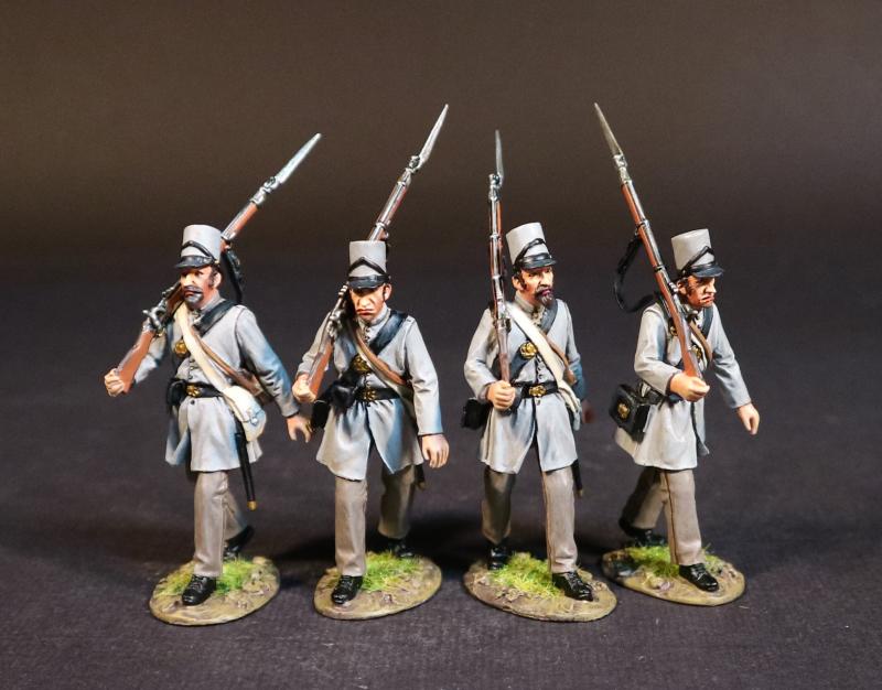 First Bull Run Uniforms Mike Estell and Three Friends, 2nd Wisconsin Infantry Regiment, The ...