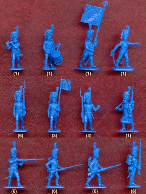 1/72 French Emperors Old Guards Grenadiers 1805-15--41 figures in 12 poses #2