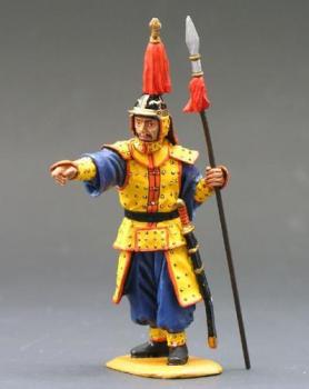 Image of Chinese Standing Guard Pointing/Reporting--single figure