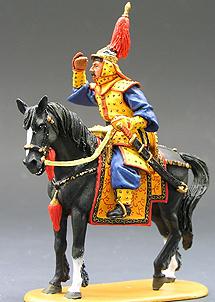 Image of Mounted Chinese Officer--single mounted figure