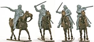Image of English Civil War Ironsides Cavalry - 4 Riders & 4 Horses