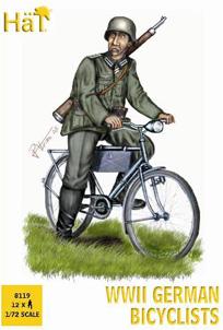 WWII German Bicyclists--twelve figures on bicycles WWII German Bicyclists--twelve figures on bicycles #12180