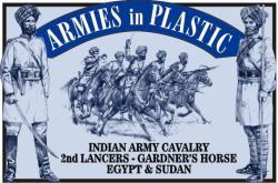 2nd Lancers - Gardner's Horse - Egypt & Sudan (Dark blue) 5 Mtd. in 5 poses #1