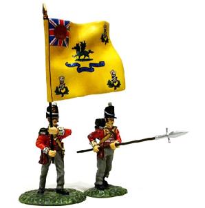 Officer with Regimental Colour and N.C.O.,  1st Battalion, 3rd Regiment of Foot (The Buffs), British Army--two figures--RETIRED--LAST ONE!! Officer with Regimental Colour and N.C.O.,  1st Battalion, 3rd Regiment of Foot (The Buffs), British Army--two figures--RETIRED--LAST ONE!! #1432