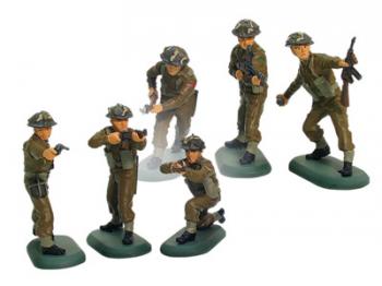 Image of WWII British Infantry (6 plastic figures in 6 poses)--AWAITING RESTOCK.