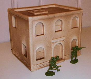 Image of Desert HQ Building--8 in. L  x 7 in. H x 6.5 in D (4 sided) -- AWAITING RESTOCK!