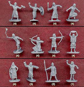 Hebrew Warriors--42 figures in 12 poses--TWO IN STOCK! Hebrew Warriors--42 figures in 12 poses--TWO IN STOCK! #13576