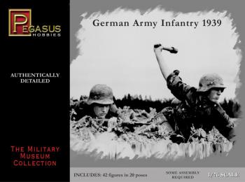 German Army Infantry 1939--42 figures in 20 poses (1:76 scale) German Army Infantry 1939--42 figures in 20 poses (1:76 scale) #13606