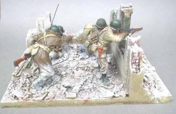 Bastogne House Base 1--Base with ruined wall section (for use with K&C BBA01)--6" square x 3.5" high -- TWO TO THREE MONTHS WAIT! Bastogne House Base 1--Base with ruined wall section (for use with K&C BBA01)--6" square x 3.5" high -- TWO TO THREE MONTHS WAIT! #13640