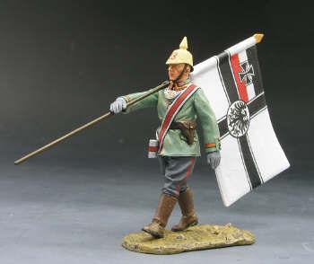 Image of Officer Marching with Flag, 13th Bavarian Rifles--single figure--RETIRED.