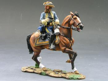 Image of Confederate Officer Jeb Stuart (Mtd.)--single mounted figure--RETIRED.